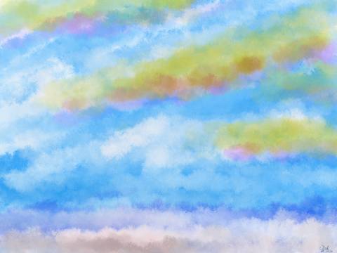 Simple clouds illustration